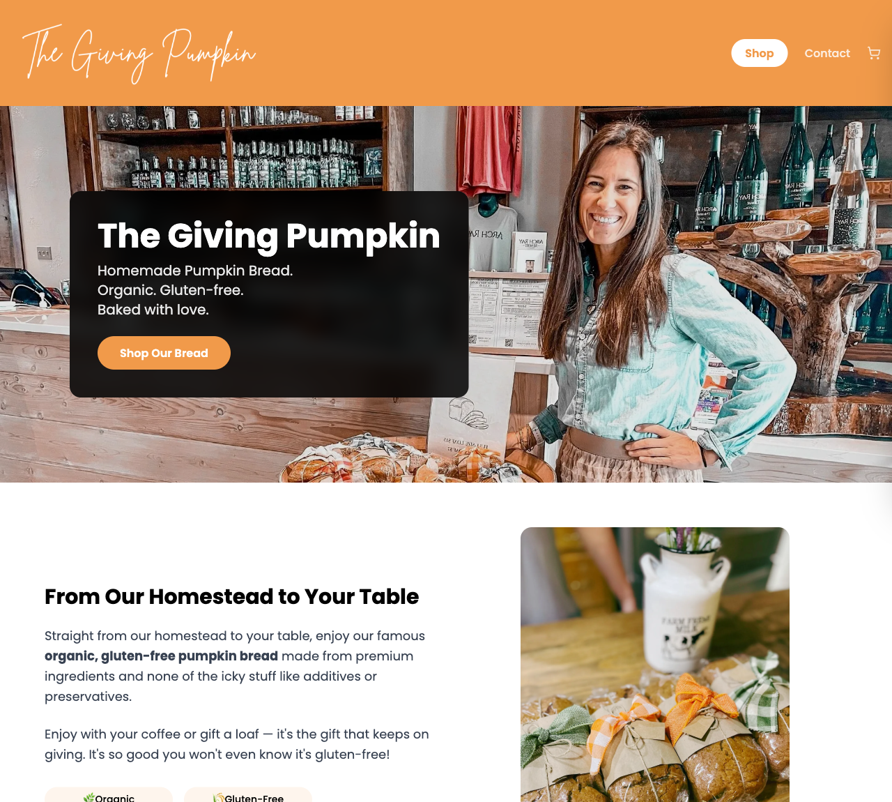 The Giving Pumpkin: Building a Custom Order System for a Home Bakery